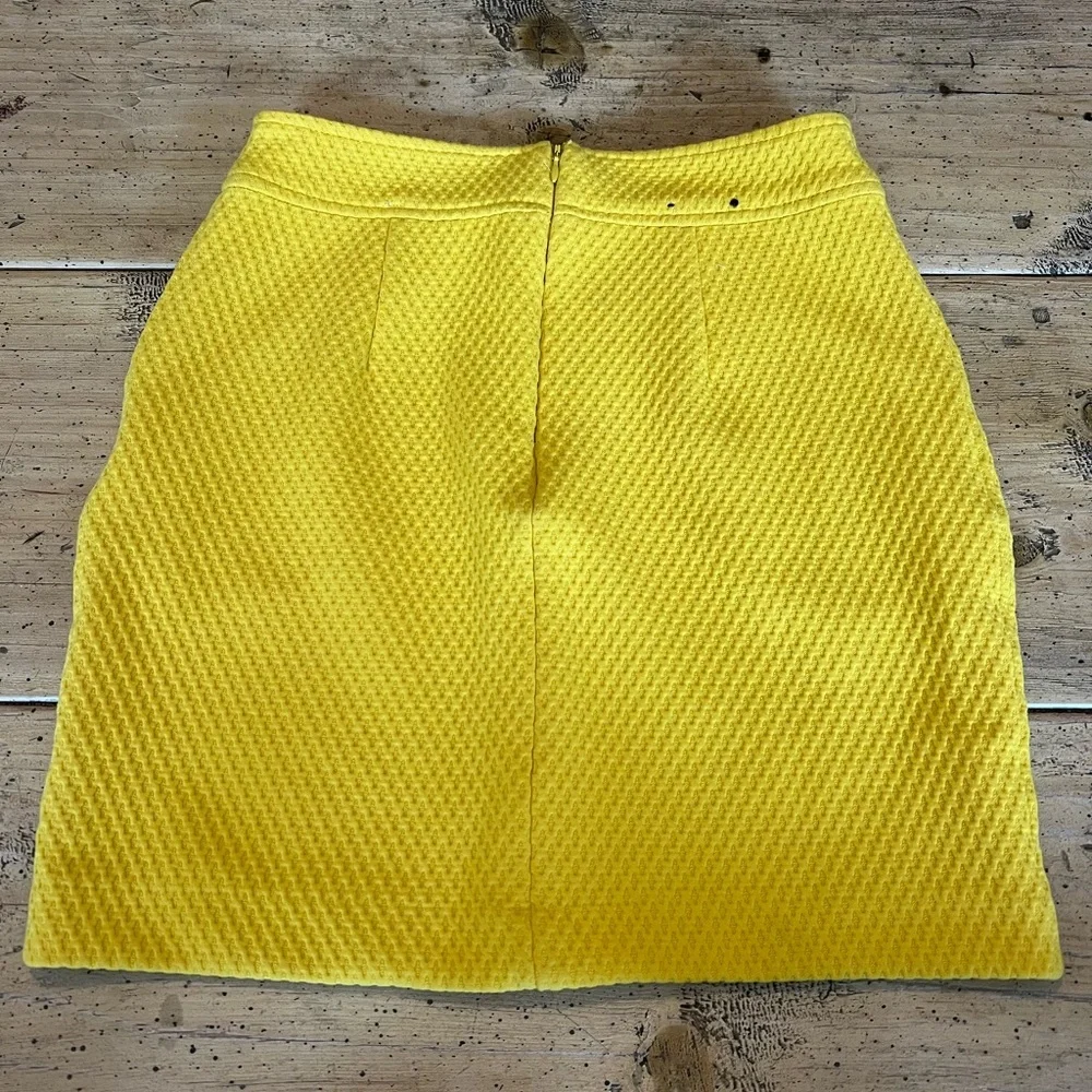 💛Banana Republic Mustard Mini Pencil Skirt NWOT - Picture 2 of 4
